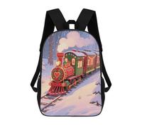 ERSTSNCK Christmas Train Laptop Backpack for Travel Work Cute Bookbag Computer Backpack Casual Daypack