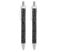 ERSTSNCK Circles And Spirals Black Ballpoint Pens Fine Point (0.5mm) Black Ink Pen Retractable Ball Point Pens with Comfortable Full Grip for Journaling, And Office Writing Ideal 2 PCS
