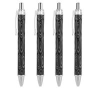 ERSTSNCK Circles And Spirals Black Ballpoint Pens Fine Point (0.5mm) Black Ink Pen Retractable Ball Point Pens with Comfortable Full Grip for Journaling, And Office Writing Ideal 4 PCS