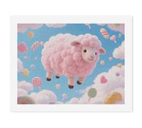 ERSTSNCK Cloud - Candy Sheep Paint by Numbers for Adults Beginner 30x40cm DIY Painting Kit with HD Canvas & Acrylic Paints, Complete Crafts Set for Home Decor, Gifts, Stress Relief