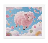 ERSTSNCK Cloud - Candy Sheep Paint by Numbers for Adults Beginner 40x50cm DIY Painting Kit with HD Canvas & Acrylic Paints, Complete Crafts Set for Home Decor, Gifts, Stress Relief