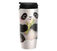 ERSTSNCK Cloud Rainbow Panda 12 Oz Travel Coffee Mug Vacuum Insulated Travel Mug Leakproof Cup with Lid Reusable Coffee Tumbler for Hot And Cold Drinks, Gift for Men And Women
