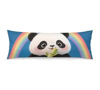 ERSTSNCK Cloud Rainbow Panda Body Pillow Pillowcase 20"x54" Lumbar Throw Pillow Covers with Hidden Zipper Breathable & Cozy Full Long Bodypillow Case Cover for Sleeping Bedroom Couch Sofa Decor