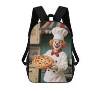 ERSTSNCK Clown Holding Pizza Laptop Backpack for Travel Work Cute Bookbag Computer Backpack Casual Daypack