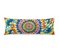 ERSTSNCK Color Tie Dye Body Pillow Pillowcase 20"x54" Lumbar Throw Pillow Covers with Hidden Zipper Breathable & Cozy Full Long Bodypillow Case Cover for Sleeping Bedroom Couch Sofa Decor