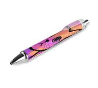 ERSTSNCK Colorful Cat Face Black Ballpoint Pens Fine Point (0.5mm) Black Ink Pen Retractable Ball Point Pens with Comfortable Full Grip for Journaling, And Office Writing Ideal 1 PCS