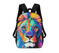 ERSTSNCK Colorful Lion Laptop Backpack for Travel Work Cute Bookbag Computer Backpack Casual Daypack
