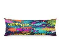 ERSTSNCK Colorful Spray Pattern Body Pillow Pillowcase 20"x54" Lumbar Throw Pillow Covers with Hidden Zipper Breathable & Cozy Full Long Bodypillow Case Cover for Sleeping Bedroom Couch Sofa Decor