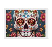 ERSTSNCK Colorful Sugar Skull Diamond Painting Kits for Adults 8"x12" 5D Diamond Art Kits for Beginners DIY Full Drill Round Diamonds Gem Art Crafts Painting for Home Wall Decor