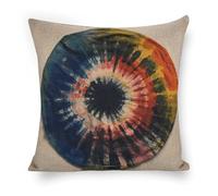 ERSTSNCK Colorful Tie-dye Towels Pillow Covers 18"x18" Linen Throw Pillow Covers - Double Sided Decorative Square Cushion Cases for Sofa, Bed, Chair (No Insert Included)