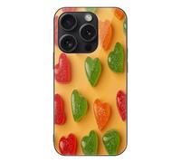 ERSTSNCK Compatible with iPhone 15 Case Bright Yellow Pattern Stylish Phone Case for Women Men, Tempered Glass Shockproof Slim Cover for 15 Pro