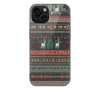 ERSTSNCK Compatible with iPhone 15 Case Dark Green and Gray Stylish Phone Case for Women Men, Tempered Glass Shockproof Slim Cover for 15 Pro