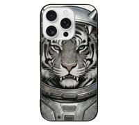 ERSTSNCK Compatible with iPhone 16 Case Colored Astro Pet Stylish Phone Case for Women Men, Tempered Glass Shockproof Slim Cover for 16 Pro Black