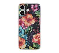 ERSTSNCK Compatible with iPhone 17 Case Beautiful Hibiscus Flower Stylish Phone Case for Women Men TPU Shockproof Slim Cover for 17 Pro