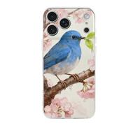 ERSTSNCK Compatible with iPhone 17 Case Birds on Cherry Blossom Tree Stylish Phone Case for Women Men TPU Shockproof Slim Cover for 17 Pro