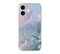 ERSTSNCK Compatible with iPhone 17 Case Blue to Peach Gradient Stylish Phone Case for Women Men TPU Shockproof Slim Cover for 17 Pro