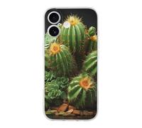 ERSTSNCK Compatible with iPhone 17 Case Cacti and Succulents Stylish Phone Case for Women Men TPU Shockproof Slim Cover for 17 Pro Transparent