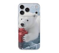 ERSTSNCK Compatible with iPhone 17 Case Christmas Polarbear Stylish Phone Case for Women Men TPU Shockproof Slim Cover for 17 Pro Transparent