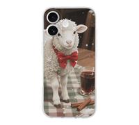 ERSTSNCK Compatible with iPhone 17 Case Christmas Sheep Stylish Phone Case for Women Men TPU Shockproof Slim Cover for 17 Pro Transparent