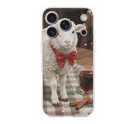 ERSTSNCK Compatible with iPhone 17 Case Christmas Sheep Stylish Phone Case for Women Men TPU Shockproof Slim Cover for 17 Pro Transparent