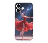 ERSTSNCK Compatible with iPhone 17 Case Dancer on Star Stage Stylish Phone Case for Women Men TPU Shockproof Slim Cover for 17 Pro Transparent