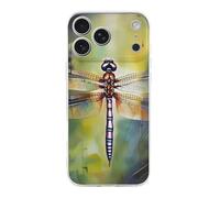 ERSTSNCK Compatible with iPhone 17 Case Dragonfly Painting Stylish Phone Case for Women Men TPU Shockproof Slim Cover for 17 Pro Transparent