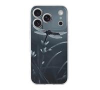 ERSTSNCK Compatible with iPhone 17 Case Dragonfly Silhouette Stylish Phone Case for Women Men TPU Shockproof Slim Cover for 17 Pro Transparent