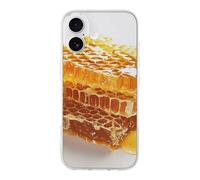 ERSTSNCK Compatible with iPhone 17 Case Dripping Honey Pattern Stylish Phone Case for Women Men TPU Shockproof Slim Cover for 17 Pro Transparent
