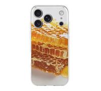 ERSTSNCK Compatible with iPhone 17 Case Dripping Honey Pattern Stylish Phone Case for Women Men TPU Shockproof Slim Cover for 17 Pro Transparent