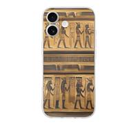 ERSTSNCK Compatible with iPhone 17 Case Egypt Hieroglyphics Stylish Phone Case for Women Men TPU Shockproof Slim Cover for 17 Pro Transparent