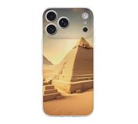 ERSTSNCK Compatible with iPhone 17 Case Egyptian Pyramid in Desert Stylish Phone Case for Women Men TPU Shockproof Slim Cover for 17 Pro Transparent