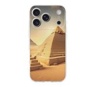 ERSTSNCK Compatible with iPhone 17 Case Egyptian Pyramid in Desert Stylish Phone Case for Women Men TPU Shockproof Slim Cover for 17 Pro Transparent