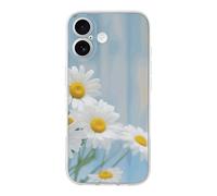 ERSTSNCK Compatible with iPhone 17 Case Elegant Spring Daisy Flowers Stylish Phone Case for Women Men TPU Shockproof Slim Cover for 17 Pro