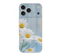 ERSTSNCK Compatible with iPhone 17 Case Elegant Spring Daisy Flowers Stylish Phone Case for Women Men TPU Shockproof Slim Cover for 17 Pro