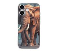 ERSTSNCK Compatible with iPhone 17 Case Elephants Red Stylish Phone Case for Women Men TPU Shockproof Slim Cover for 17 Pro