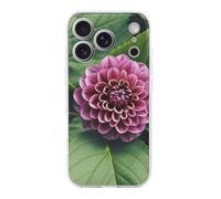ERSTSNCK Compatible with iPhone 17 Case Flower Leaves Purple Red Flower Stylish Phone Case for Women Men TPU Shockproof Slim Cover for 17 Pro