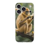ERSTSNCK Compatible with iPhone 17 Case Golden Monkey Stylish Phone Case for Women Men TPU Shockproof Slim Cover for 17 Pro