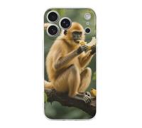 ERSTSNCK Compatible with iPhone 17 Case Golden Monkey Stylish Phone Case for Women Men TPU Shockproof Slim Cover for 17 Pro