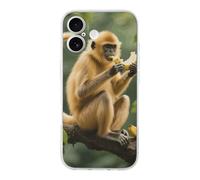 ERSTSNCK Compatible with iPhone 17 Case Golden Monkey Stylish Phone Case for Women Men TPU Shockproof Slim Cover for 17 Pro