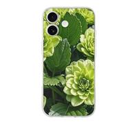 ERSTSNCK Compatible with iPhone 17 Case Green Floral Stylish Phone Case for Women Men TPU Shockproof Slim Cover for 17 Pro