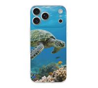 ERSTSNCK Compatible with iPhone 17 Case Green Sea Turtle Stylish Phone Case for Women Men TPU Shockproof Slim Cover for 17 Pro