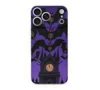 ERSTSNCK Compatible with iPhone 17 Case Halloween Flying Bats Moon Stylish Phone Case for Women Men TPU Shockproof Slim Cover for 17 Pro Transparent