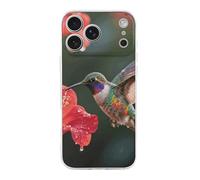 ERSTSNCK Compatible with iPhone 17 Case Hummingbird Hover Stylish Phone Case for Women Men TPU Shockproof Slim Cover for 17 Pro Transparent