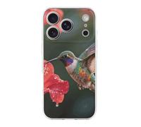 ERSTSNCK Compatible with iPhone 17 Case Hummingbird Hover Stylish Phone Case for Women Men TPU Shockproof Slim Cover for 17 Pro Transparent
