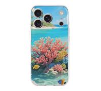 ERSTSNCK Compatible with iPhone 17 Case Island Corals Stylish Phone Case for Women Men TPU Shockproof Slim Cover for 17 Pro
