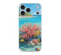 ERSTSNCK Compatible with iPhone 17 Case Island Corals Stylish Phone Case for Women Men TPU Shockproof Slim Cover for 17 Pro