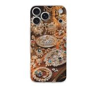ERSTSNCK Compatible with iPhone 17 Case Jewelry Feast Stylish Phone Case for Women Men TPU Shockproof Slim Cover for 17 Pro Transparent