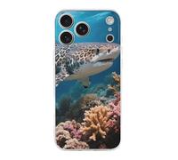ERSTSNCK Compatible with iPhone 17 Case Leopard Shark Stylish Phone Case for Women Men TPU Shockproof Slim Cover for 17 Pro