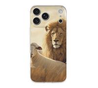 ERSTSNCK Compatible with iPhone 17 Case Lion Sheep Stylish Phone Case for Women Men TPU Shockproof Slim Cover for 17 Pro