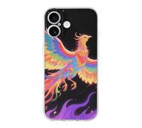 ERSTSNCK Compatible with iPhone 17 Case Radiant Phoenix Stylish Phone Case for Women Men TPU Shockproof Slim Cover for 17 Pro Transparent
